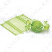 Sacchetto portaconfetti a caramella in organza verde mela