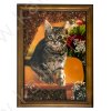 Картина янтарь "Котята" 15х21 см.  микс