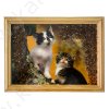 Картина янтарь "Котята" 15х21 см.  микс