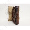 Икона на деревянном бруске с подвесом "Целительница" 7/9,5/2 см в джутовом мешке
