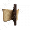 Икона на деревянном бруске с подвесом "Троеручница" 17/23/3 см в джутовом мешке