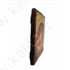 Икона на деревянном бруске с подвесом "Кардиотисса Сердечная" 17/23/3 см в джутовом мешке