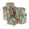 Set scatole rotonde 5in1 19x19x13cm - 9x9x5cm