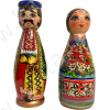 Figure  in costumi nazionali "Ucraina" 21cm e 19.5 cm