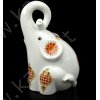 Souvenir di ceramica "Elefantino" con decorazioni 13 x 7,5 x 7,2 cm