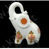 Souvenir ceramica "Elefantino" con decorazioni 16,3 x 10,5 x 7 cm