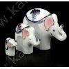Souvenir ceramica "Elefanti" set 3 pz, 11,5 x 14,5 x 8 cm