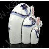 Сувенир керамика "Слоны, кисть винограда на попоне" набор 3 шт, 11,5x14,5x8 см.
