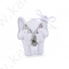 Ожерелье "Слон" со стразами на подарочной открытке