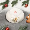 Салатник "Рождественский снеговик" 580 мл, 15х6 см