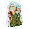 Borsina-cartolina "Babbo Natale e la sua nipotina" 14,7 x 21 cm