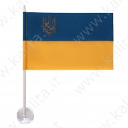 Вымпел-флажок "Украина"  на присоске на авто (П2Г) габардин