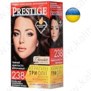 Crema-tinta resistente per capelli 238 Scuro marrone dorato "Vip's Prestige"