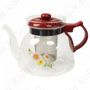 Заварочный чайник для чая и кофе 1,1 л,с вынимающимся фильтром-ситечком