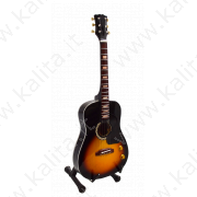 Сувенирная гитара ручной работы "John Lennon" (Gibson acoustic) (20 см.)
