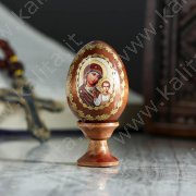 Яйцо сувенирное «Богоматерь Казанская», на подставке 3 см × 3 см × 6 см