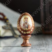 Яйцо сувенирное «Николай Чудотворец», на подставке 3 см × 3 см × 6 см