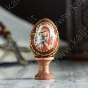 Яйцо сувенирное «Богоматерь Жировицкая», на подставке 3 см × 3 см × 6 см