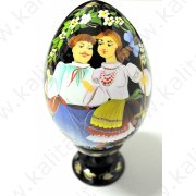 Яйцо "Киевская роспись" (деревянное) бол. люди