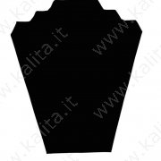 Busto nero per esposizione di gioellli 22x19x7 cm