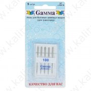 Иглы для бытовых швейных машин (для трикотажа) NT № 100/16 "Gamma"