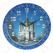 Часы настенные круглые "Храм" 30 см × 5 см × 30 см
