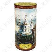 Чай "Петербург в акварели - Смольный собор" картон, чай 75гр.+подарок внутри:репродукция картины