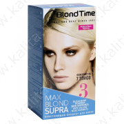 Супра Max Blond № 3  осветляет на 7 тонов+анти-желтый эффект "Blond Time"