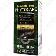 Tinta per capelli nutriente senza ammoniaca 3N Cioccolato amaro "Herbal Time Phytocare"
