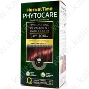 Tinta per capelli nutriente senza ammoniaca 6R Rosso "Herbal Time Phytocare"
