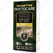Краска для волос питательная без аммиака 9N Светлый блондин "Herbal Time Phytocare"