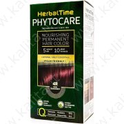 Краска для волос питательная без аммиака 4R Темная вишня "Herbal Time Phytocare"