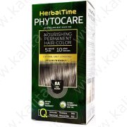 Tinta per capelli nutriente senza ammoniaca 8A Biondo cenere "Herbal Time Phytocare"