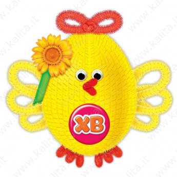 Set per creare giocattoli "Uccellino di Pasqua" + occhi, uovo, polistirolo