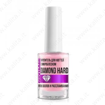 Rinforzante per unghie con microshine "DIAMOND HARD", contro scheggiature e delaminazioni "Luxvisage" 9 g