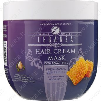 Крем-маска для волос с маточным молочком "Leganza" 1000 мл.