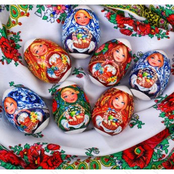 Pellicola pasquale decorativa per uova, 7 motivi diversi nella confezione