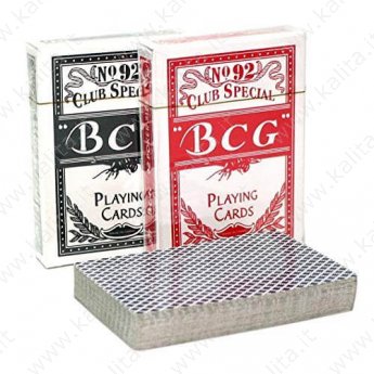 Carte da gioco 54 pz BCG Poker Cards No. 92 Club Special