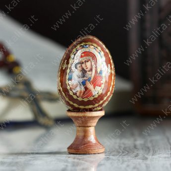 Яйцо сувенирное «Богоматерь Жировицкая», на подставке 3 см × 3 см × 6 см