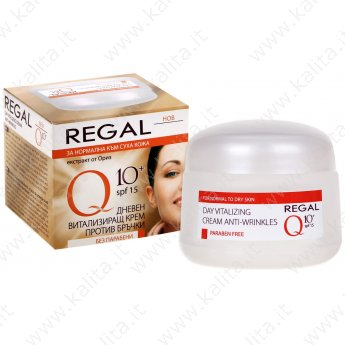 Crema giorno anti-rughe vitalizante Q-10+UV protezione spf 15 'Regal' 50ml