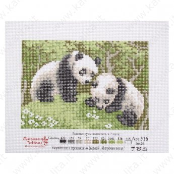 Disegno su tela "Panda" 16 x 20 cm
