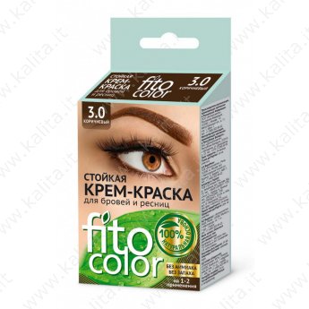 Crema tinta per sopracciglia e ciglia 3.0 marrone "FITOcolor" (2x2ml)