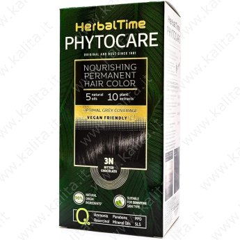 Краска для волос питательная без аммиака 3N Горький шоколад "Herbal Time Phytocare"