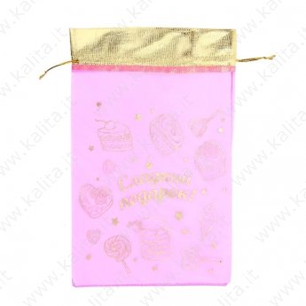 Sacchetto da regalo, rosa chiaro 20 x 30 cm