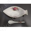Vasetto per caviale a forma di pesciolino "Rose" con cucchiaio 17,5 cm