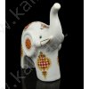 Сувенир "Слоненок-малыш" с узорами 9,3x7,8x4 см. керамика