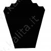Busto nero per esposizione di gioellli 22x19x7 cm