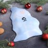 Блюдо сервировочное "Снеговик в голубом" 22х15х2 см