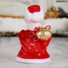 Babbo Natale" cappotto rosso, con campana " si muove, 17,5 cm
