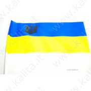 Флажок ср. "Украина" с гербом (П3Ат) атласный 23см*15см